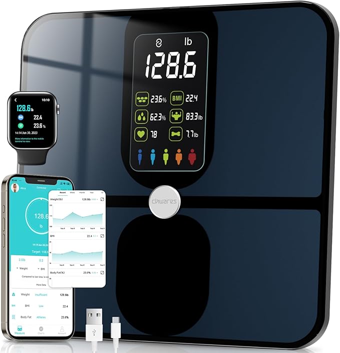 CHWARES Scale for Body Weight, Scale with BMI